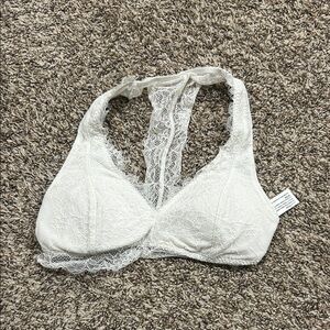 Hollister Elegant White Lace Bralette